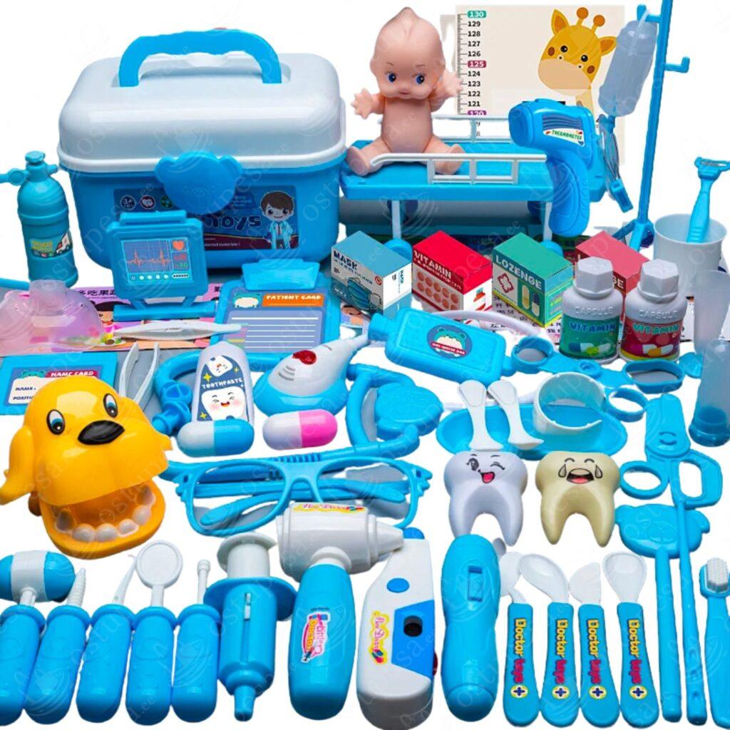 73-osaline hambaarsti mängukomplekt lastele