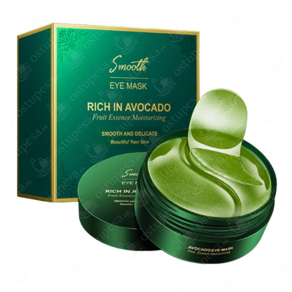 Silmaümbruse geelpadjad, avokaado ja 24K karp komplektis