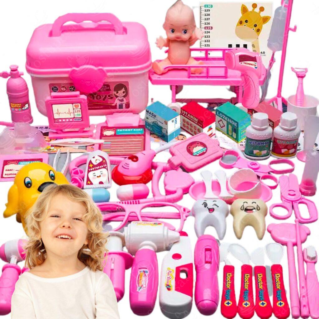 73-osaline hambaarsti mängukomplekt lastele