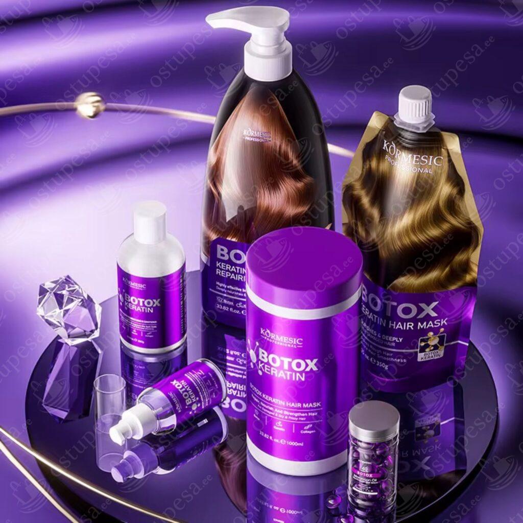 6-osaline juuksehoolduskomplekt, Botox Keratin, Kormesic
