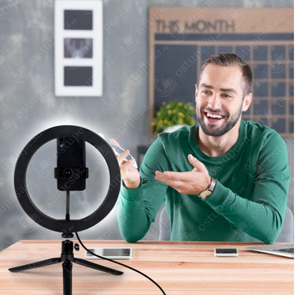 Selfie-ringvalgusti statiiviga, Grundig