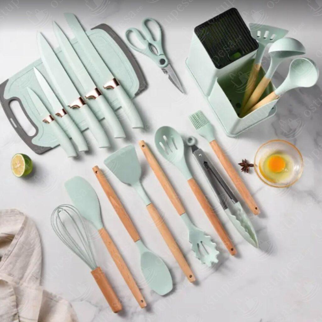 19-osaline köögitarvikute komplekt