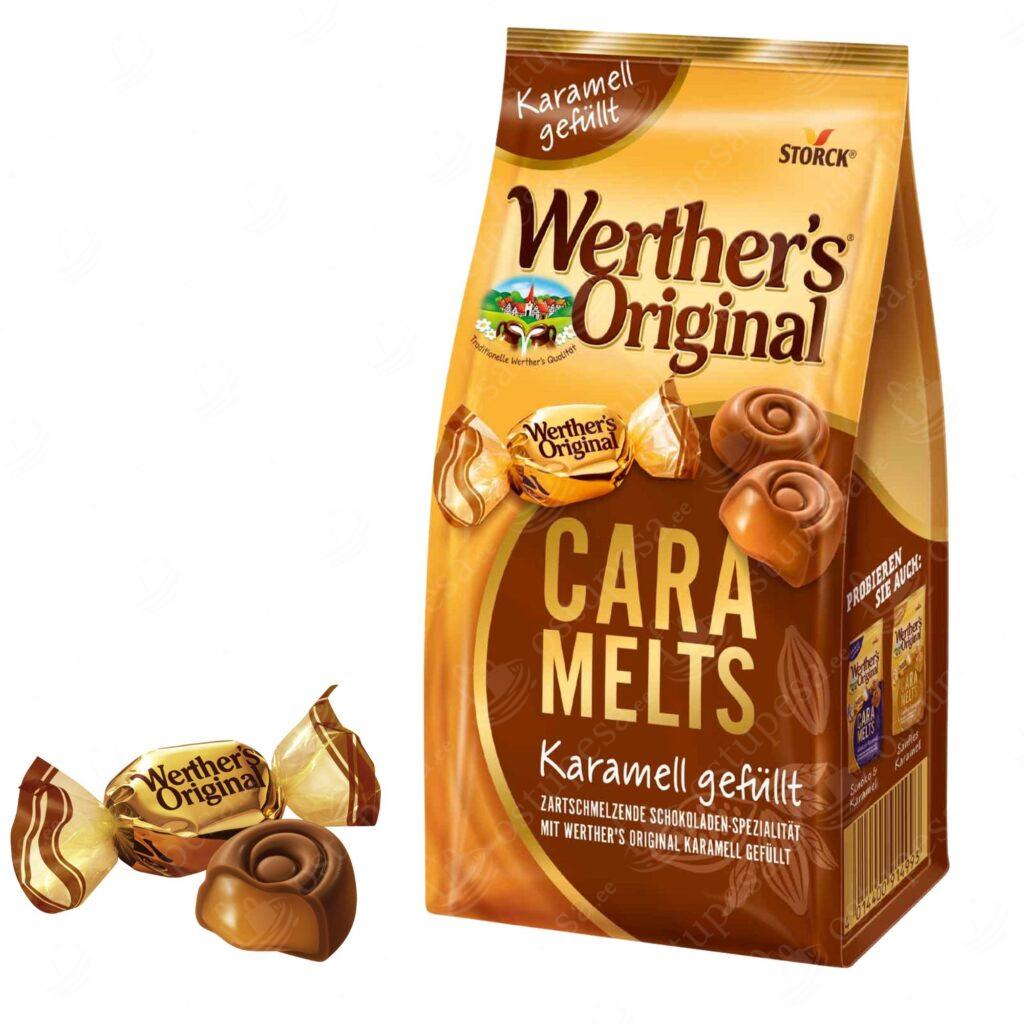 Karamellikommid Werther’s Original CaraMelts, 153 g, 3 pakki komplektis