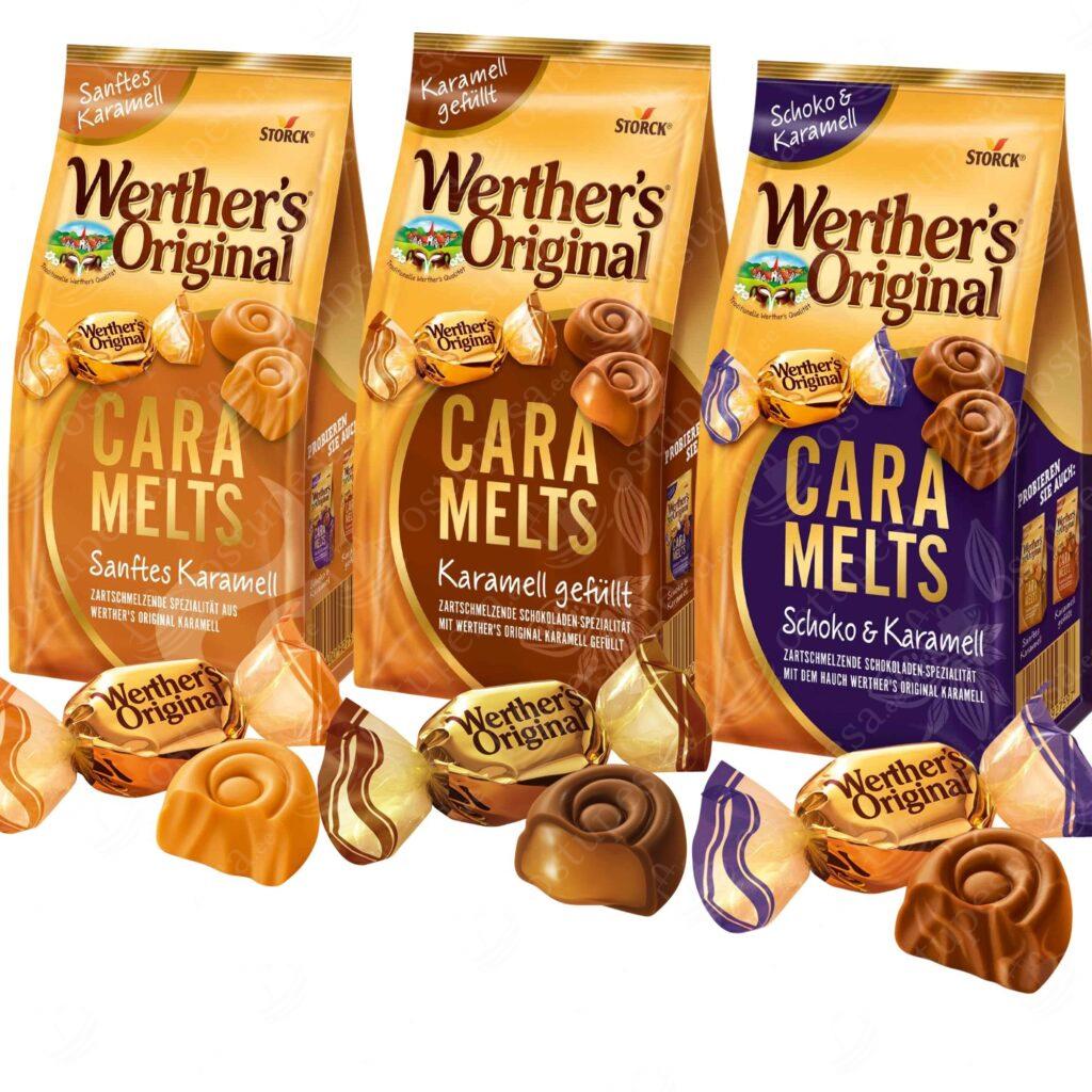 Karamellikommid Werther’s Original CaraMelts, 153 g, 3 pakki komplektis