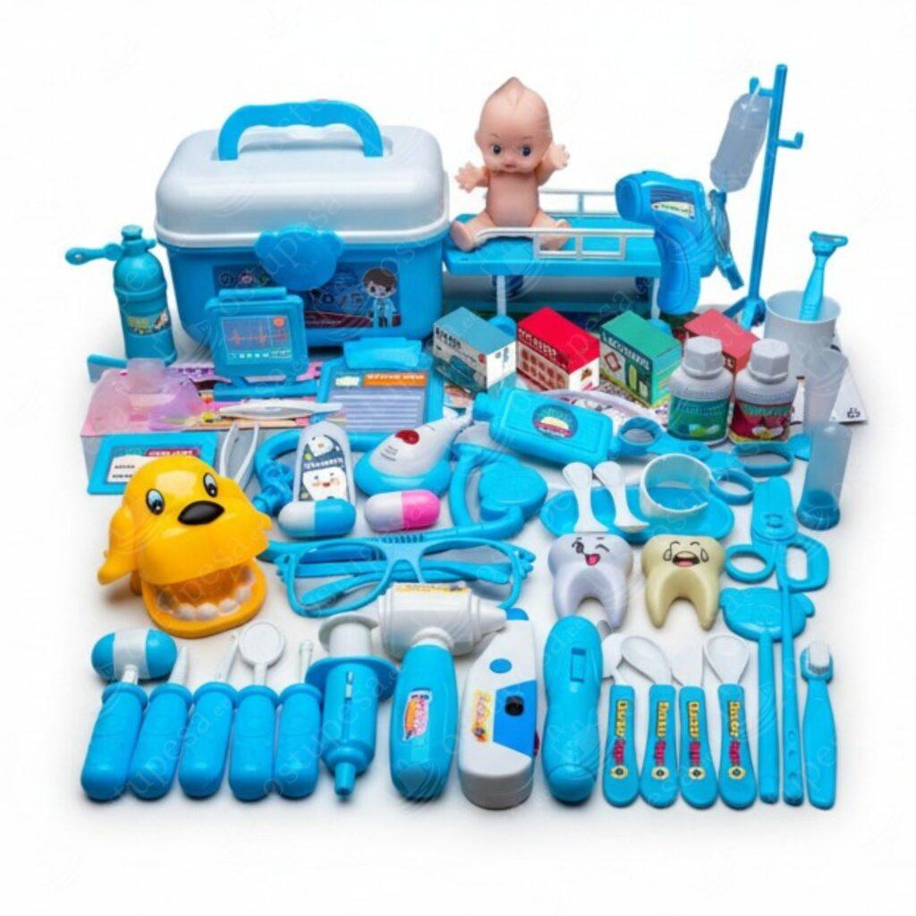 73-osaline hambaarsti mängukomplekt lastele