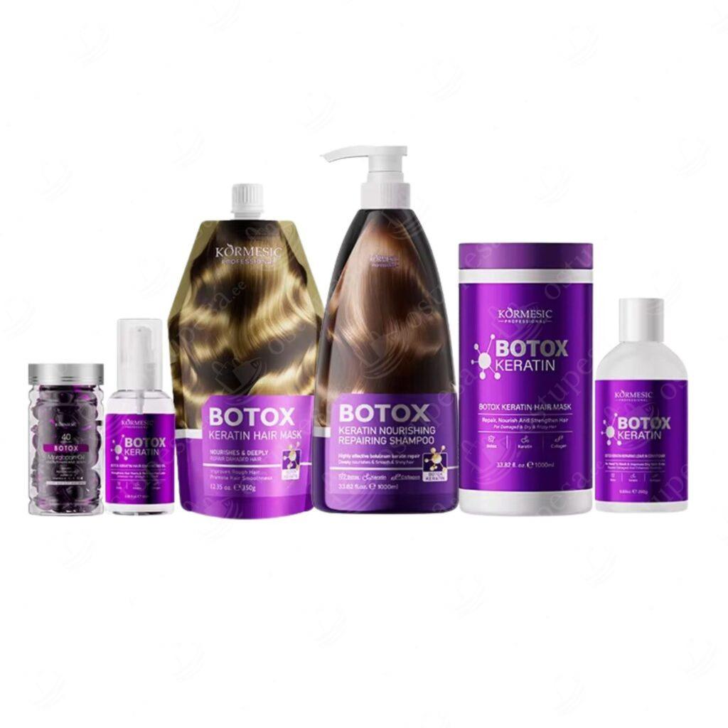 6-osaline juuksehoolduskomplekt, Botox Keratin, Kormesic