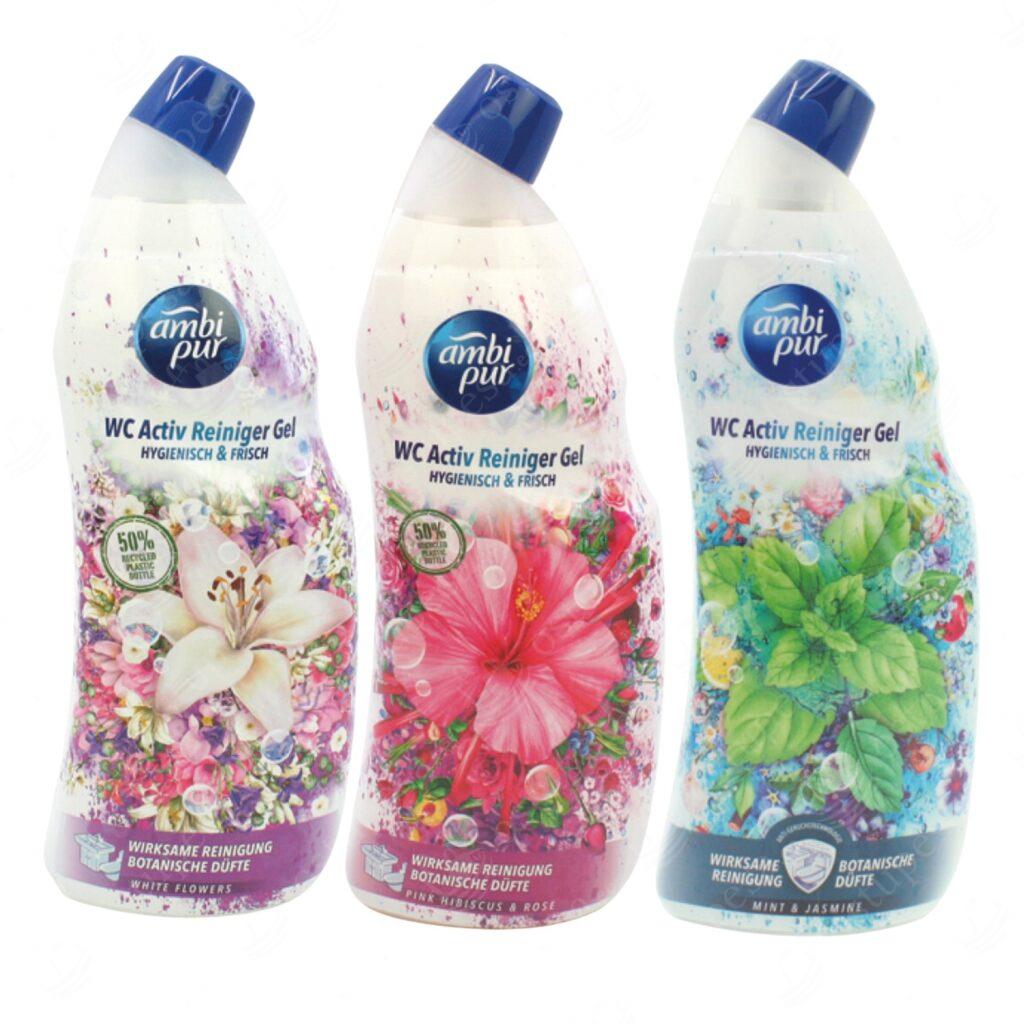 WC-poti puhastusgeel, 750 ml, Ambi Pur, 3 tk komplektis