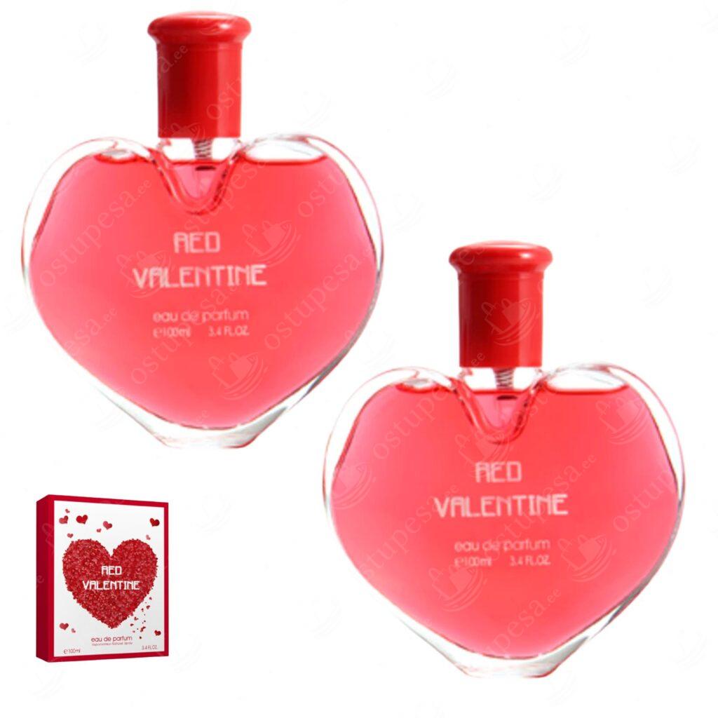 Naiste parfüüm, 100 ml, Red Valentine, 2 tk komplektis